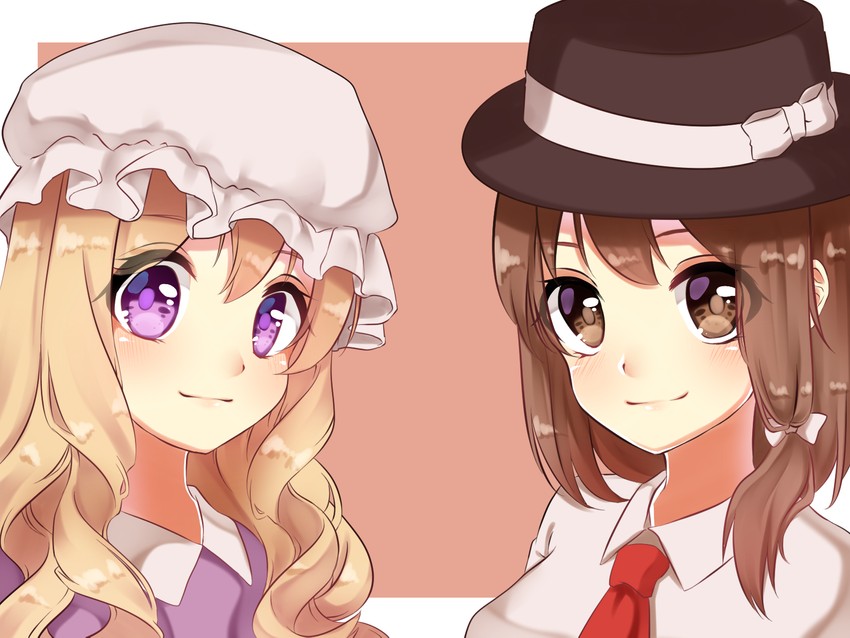 usami renko and maribel hearn (touhou) drawn by shinonome_asu