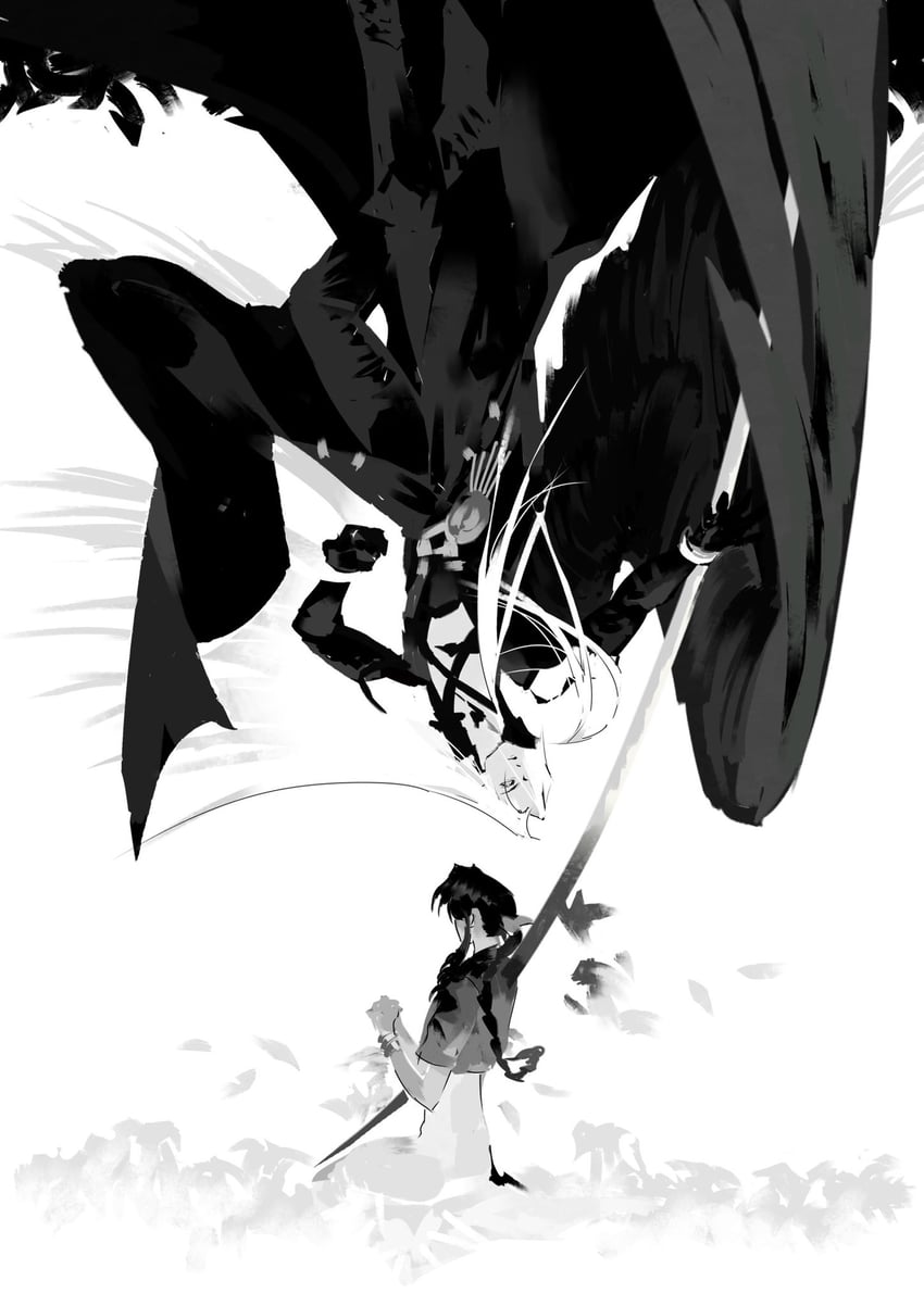 aerith gainsborough and sephiroth (final fantasy and 3 more) drawn by ming07312438
