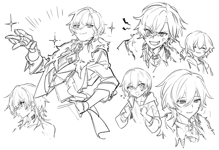 aventurine and kakavasha (honkai and 1 more) drawn by semi_(amimin)