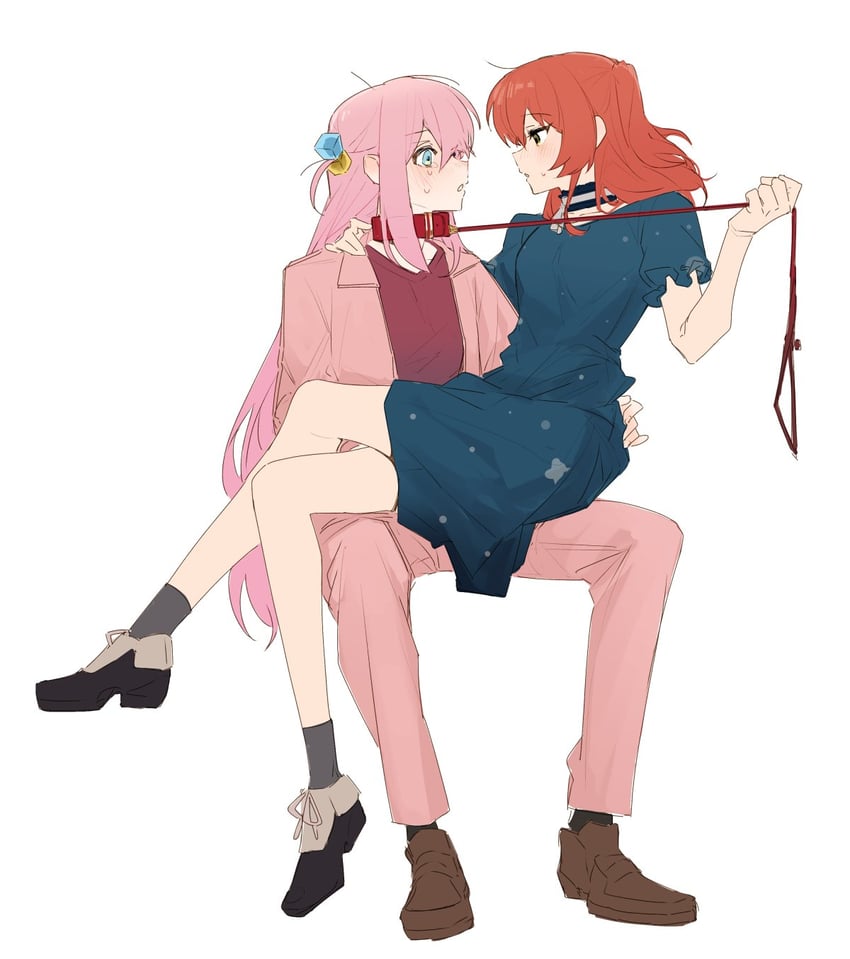gotoh hitori and kita ikuyo (bocchi the rock!) drawn by h_cho3