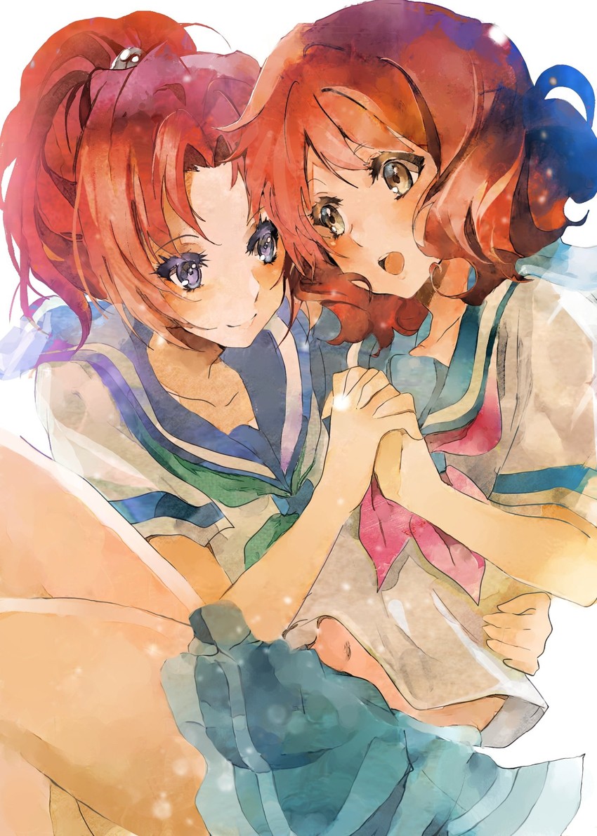 oumae kumiko and nakagawa natsuki (hibike! euphonium) drawn by kataru_(ubw-emiya)