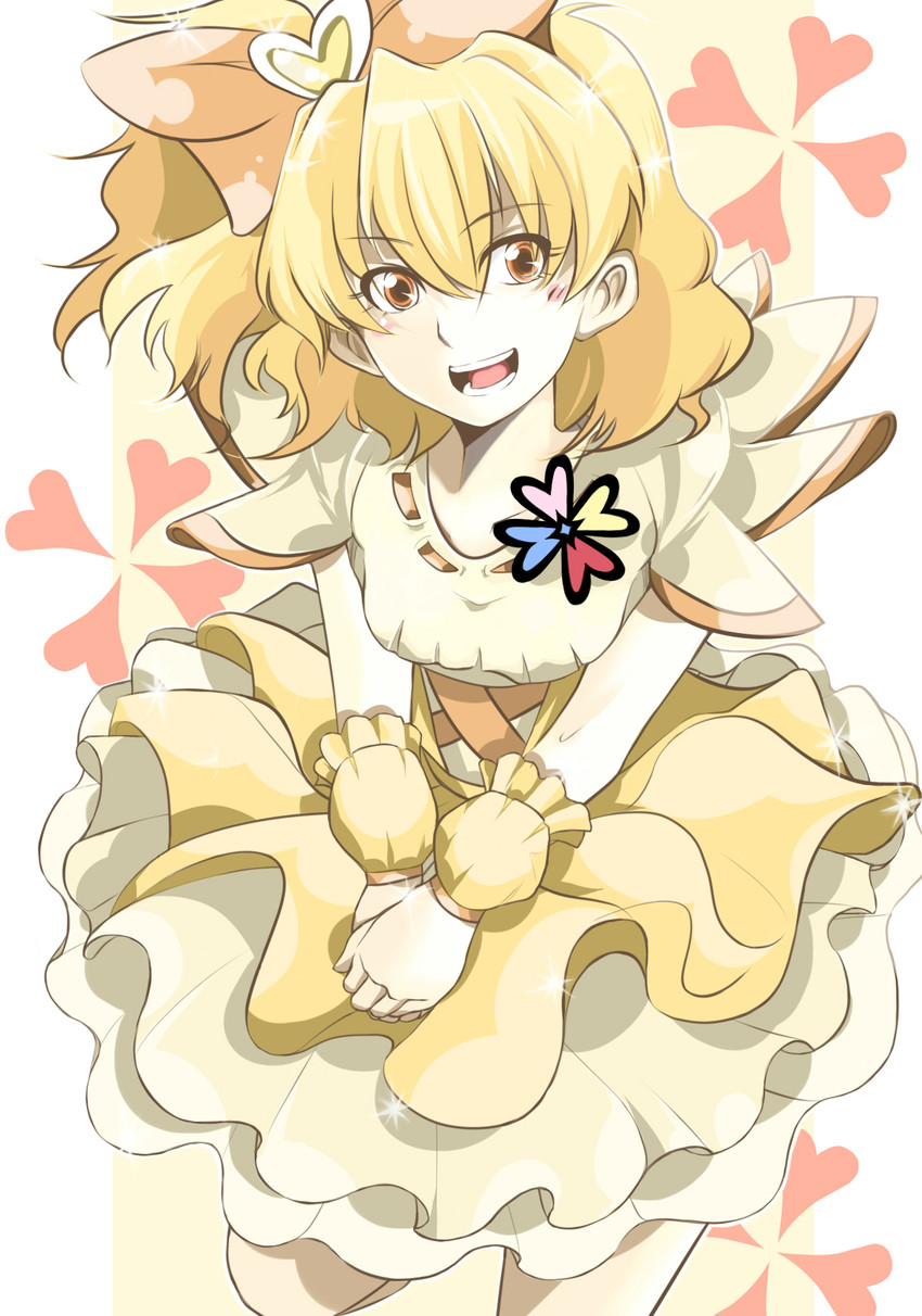 yamabuki inori and cure pine (precure and 1 more) drawn by kou_(leisurely)