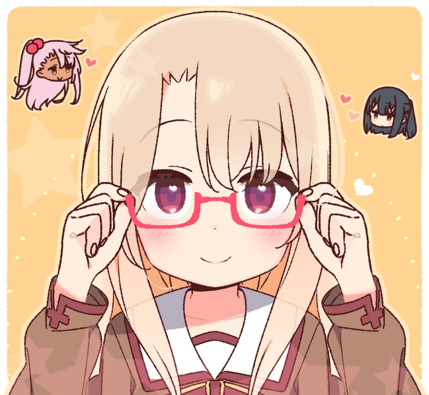 illyasviel von einzbern, chloe von einzbern, and miyu edelfelt (fate and 1 more) drawn by yoru_nai