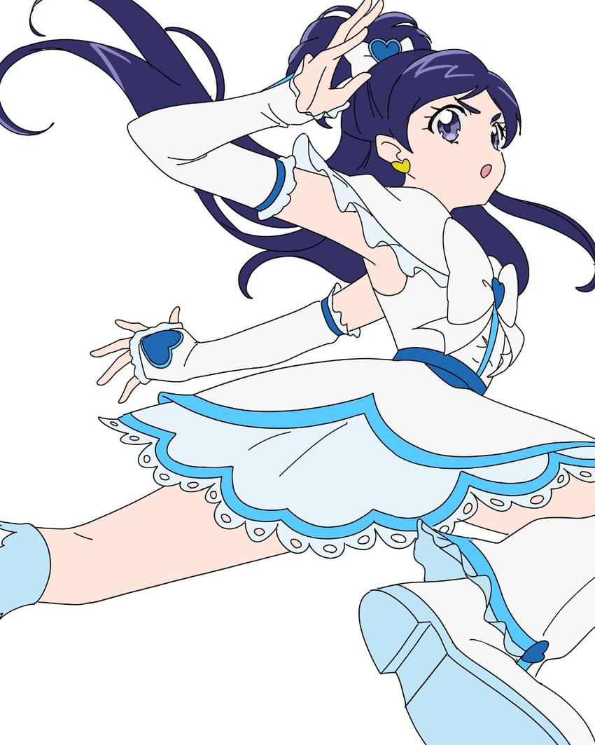 yukishiro honoka and cure white (precure and 1 more) drawn by kamogawa140