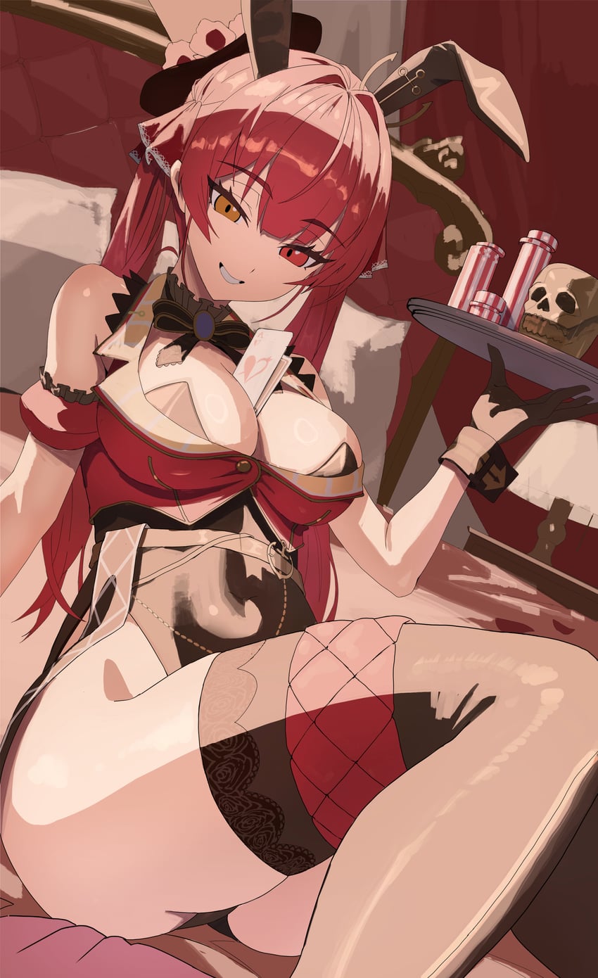 houshou marine and dokuro-kun (hololive) drawn by kobayashi_(jna_x_rgh)