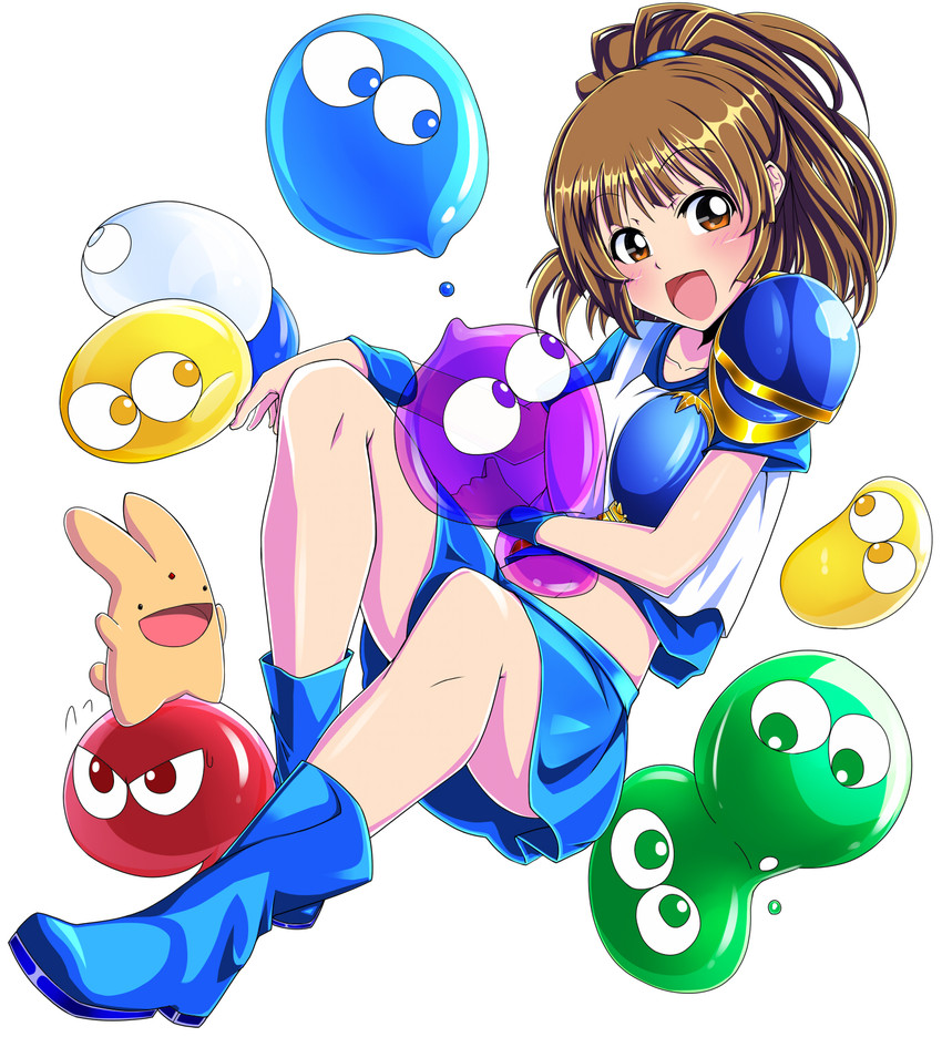 arle nadja, puyo, and carbuncle (puyopuyo and 1 more) drawn by miitoban