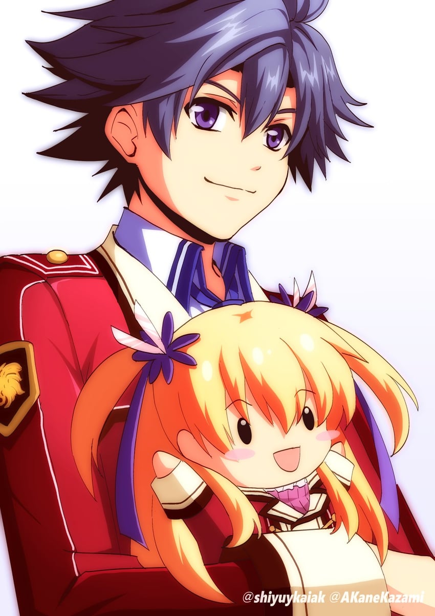 rean schwarzer and alisa reinford (eiyuu densetsu and 2 more) drawn by akane_kazami