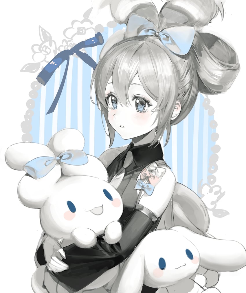 hatsune miku, cinnamoroll, and cinnamiku (vocaloid and 2 more) drawn by paldu