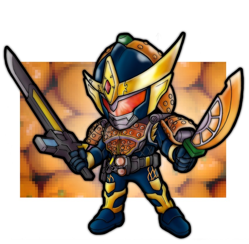 kamen rider gaim (kamen rider and 1 more) drawn by yukikaze_(b3)