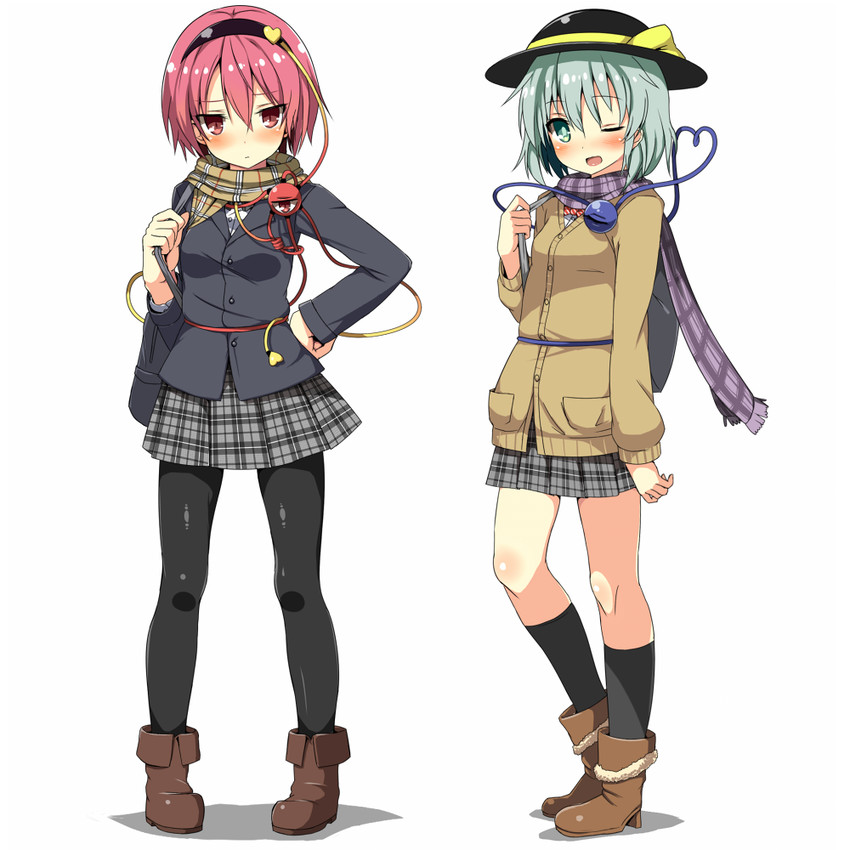 komeiji koishi and komeiji satori (touhou) drawn by greatmosu
