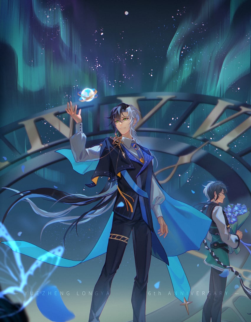 yuezheng longya (vocaloid and 1 more) drawn by alfred_(bjyayl)