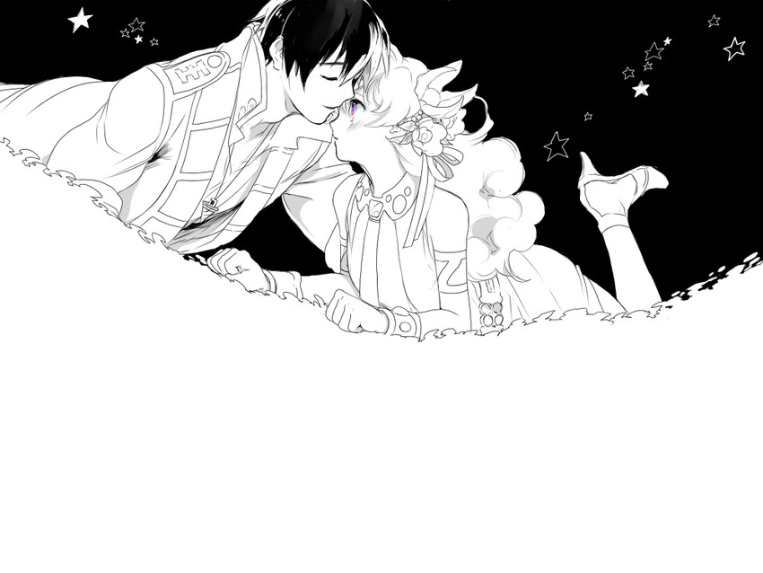 nia teppelin and simon (tengen toppa gurren lagann) drawn by kanke_(yonkuma)