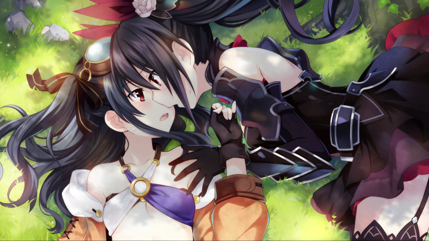 noire and uni (neptune and 1 more) drawn by tsunako