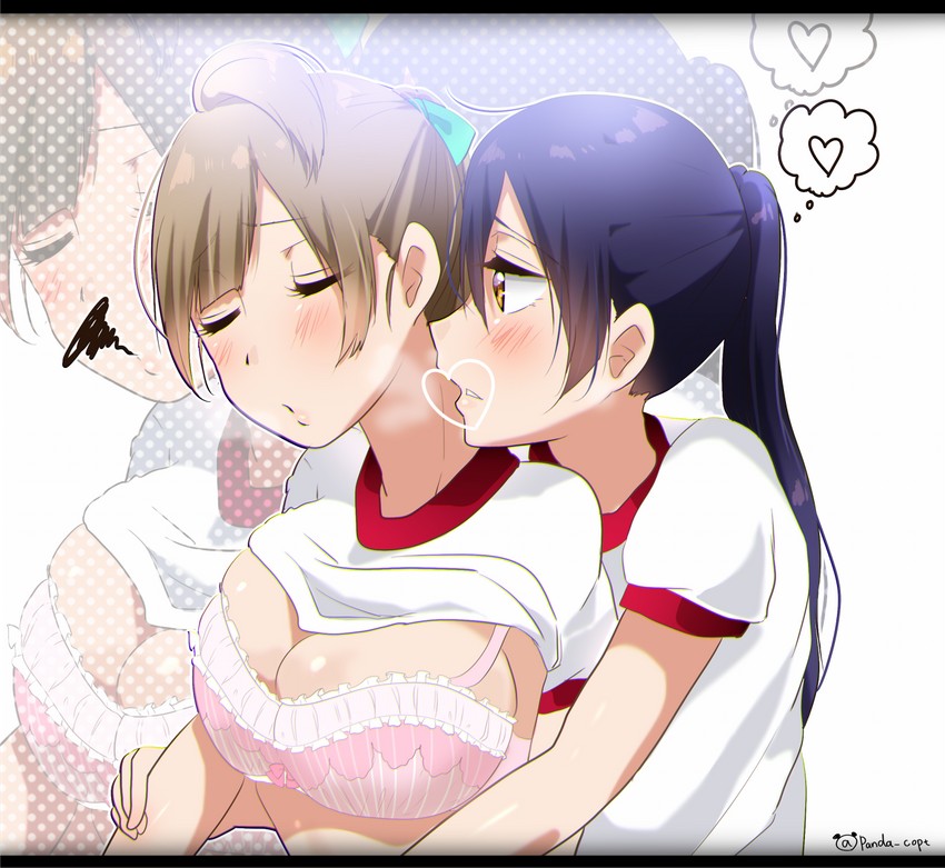 sonoda umi and minami kotori (love live! and 1 more) drawn by panda_copt