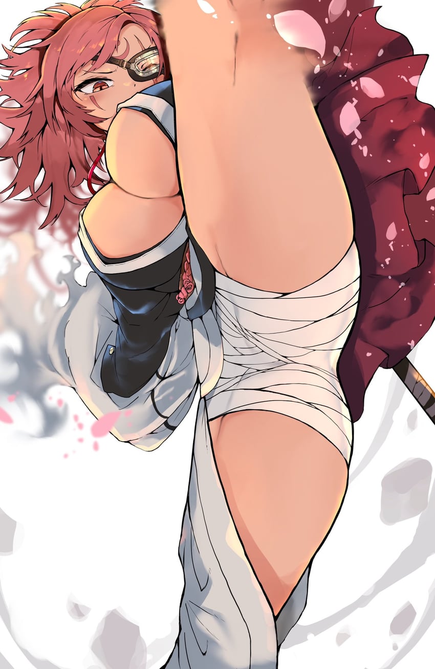 baiken (guilty gear and 1 more) drawn by kyuu_(plastic_night_q)