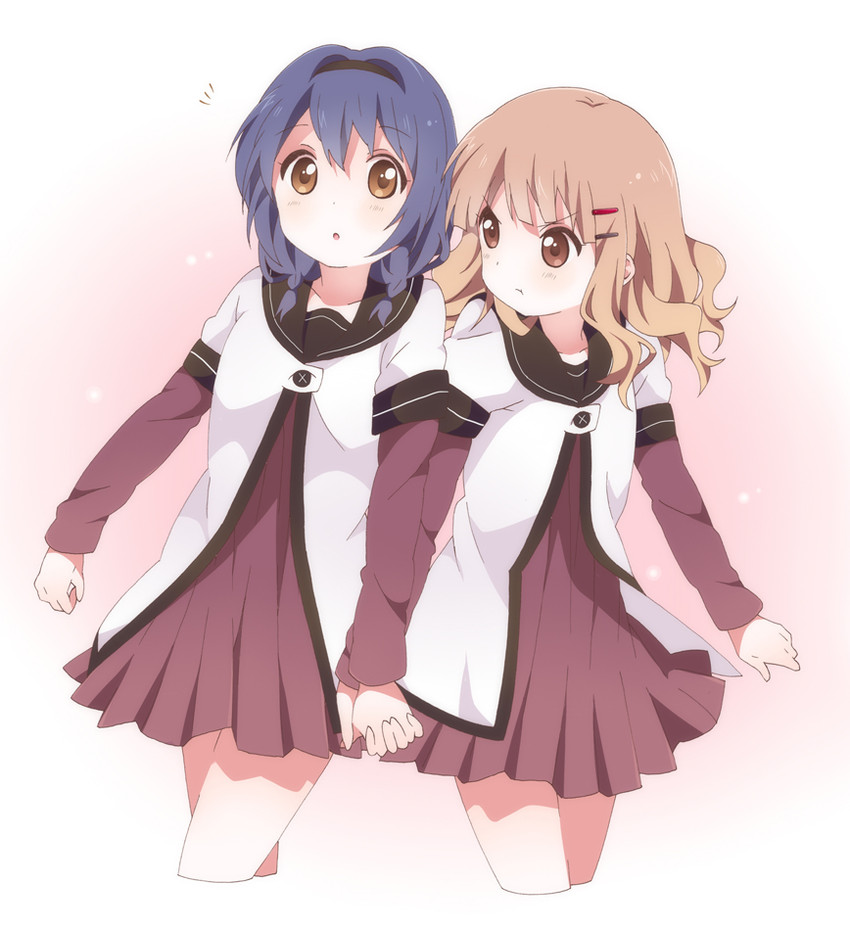 oomuro sakurako and furutani himawari (yuruyuri) drawn by kumakichi_(toshigat)