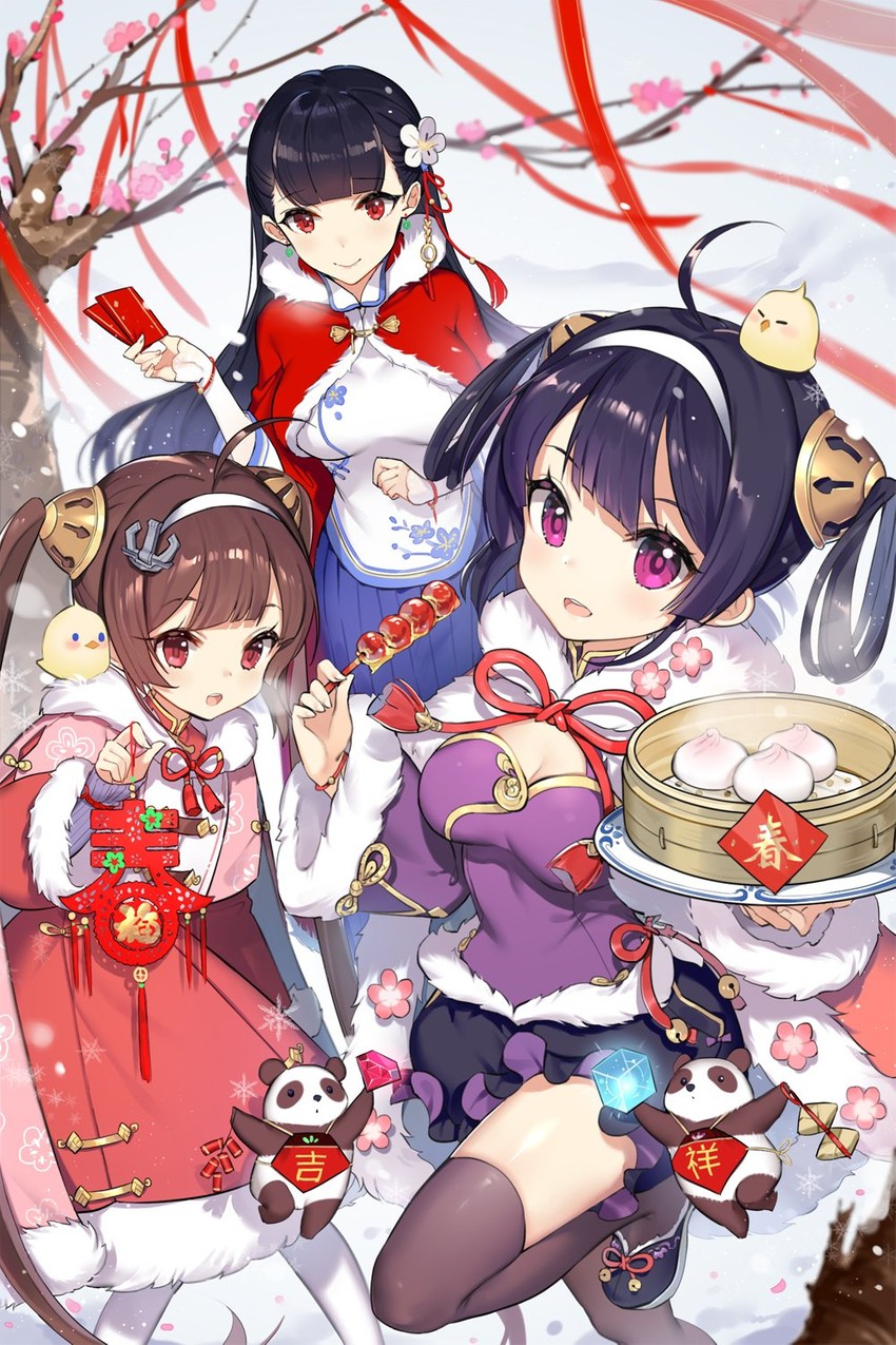 ping hai, ning hai, and yat sen (azur lane) drawn by hatoyama_itsuru