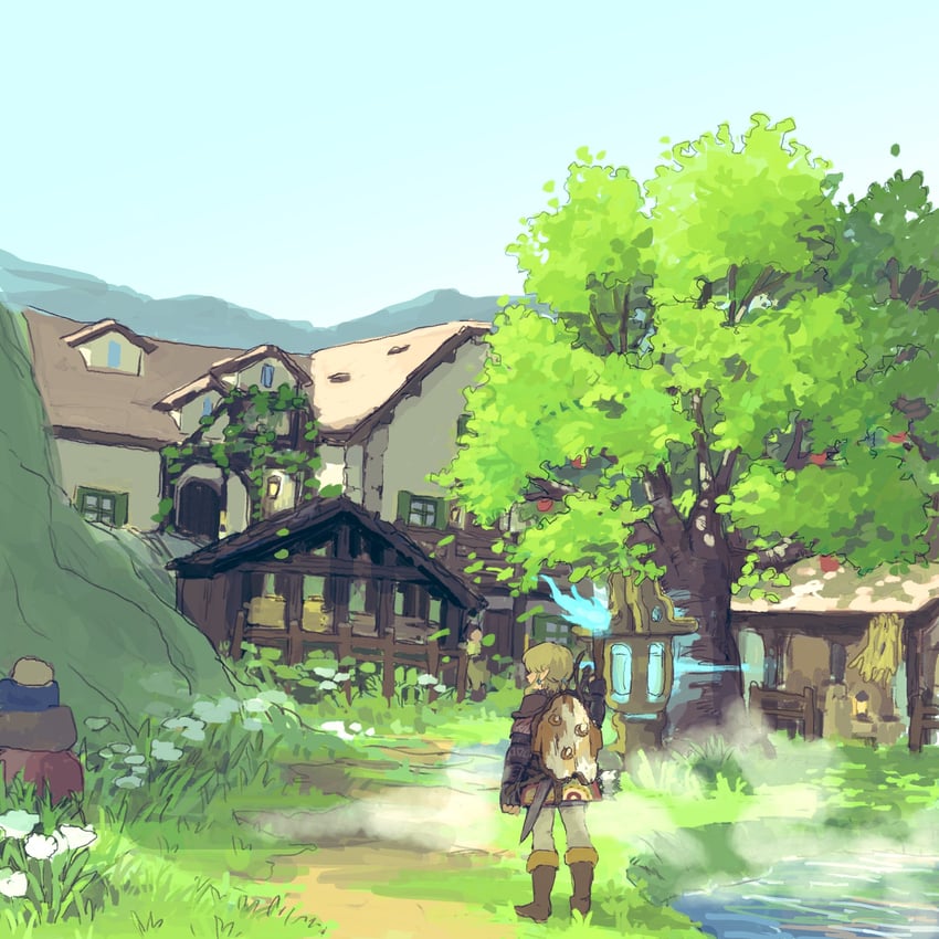 link (the legend of zelda and 1 more) drawn by soraoyogusakana