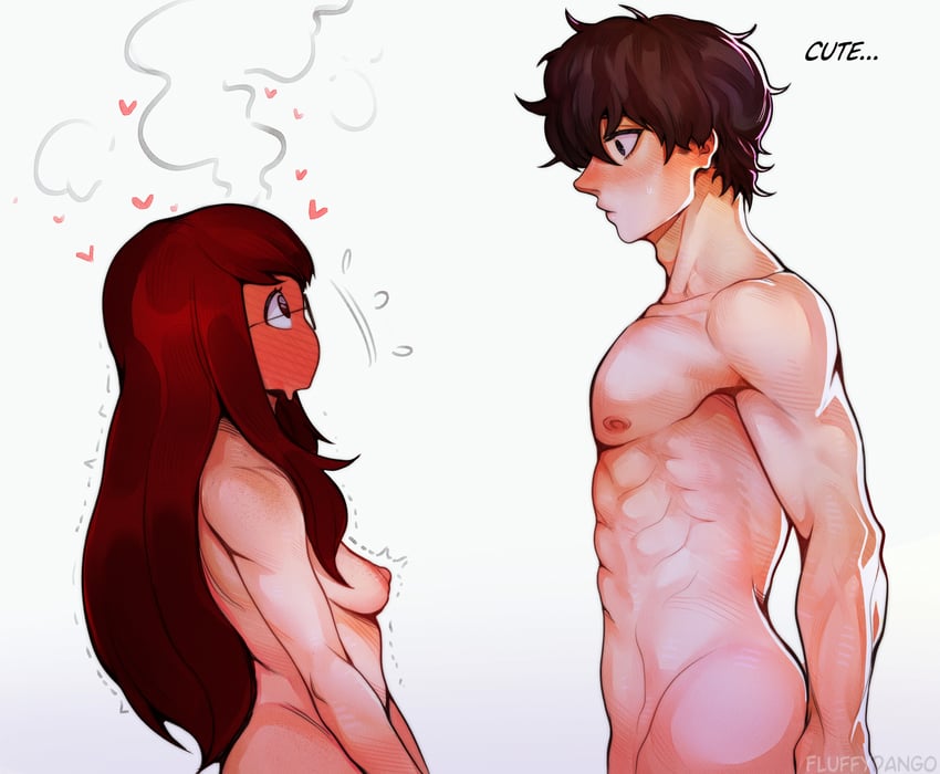 amamiya ren and yoshizawa sumire (persona and 2 more) drawn by fluffydango