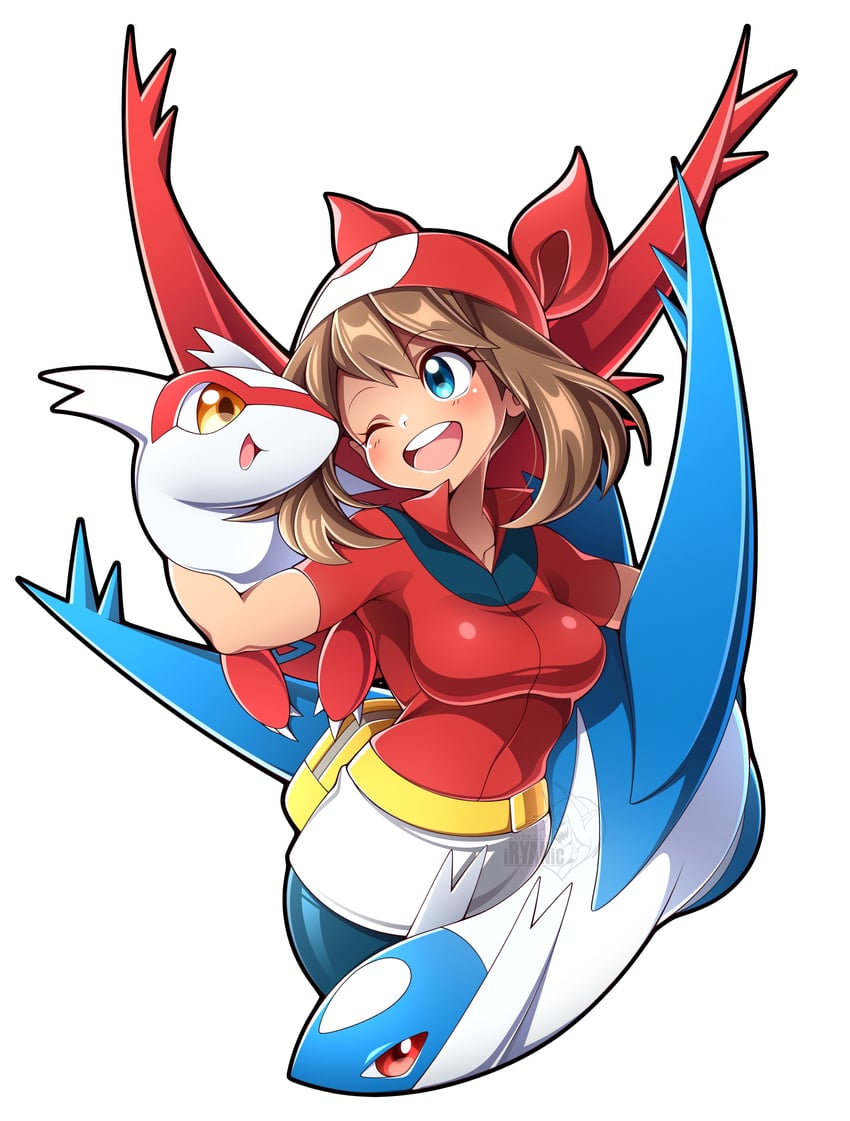 may and latias (pokemon and 1 more) drawn by totallyiryanic
