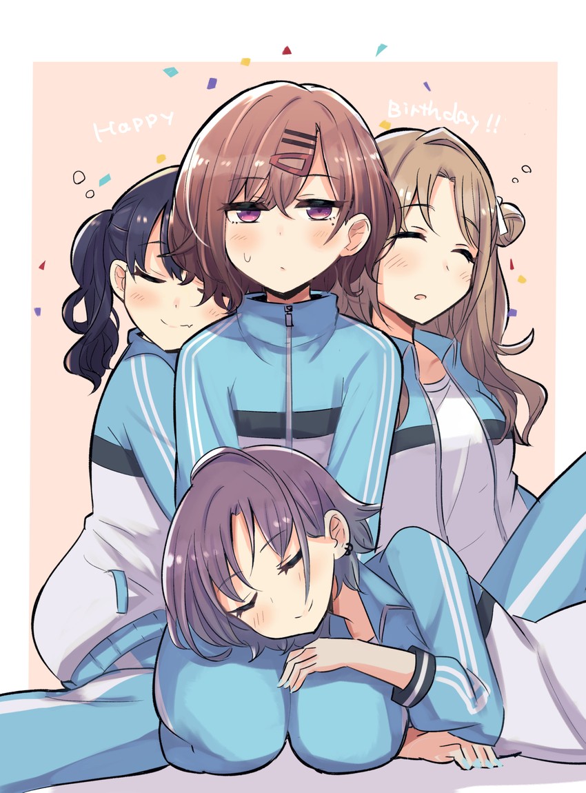 higuchi madoka, asakura toru, fukumaru koito, and ichikawa hinana (idolmaster and 1 more) drawn by gougoku
