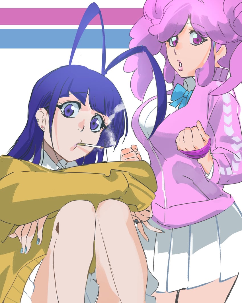 giselle gewelle and meninas mcallon (bleach and 1 more) drawn by sekihan_(6kihan)