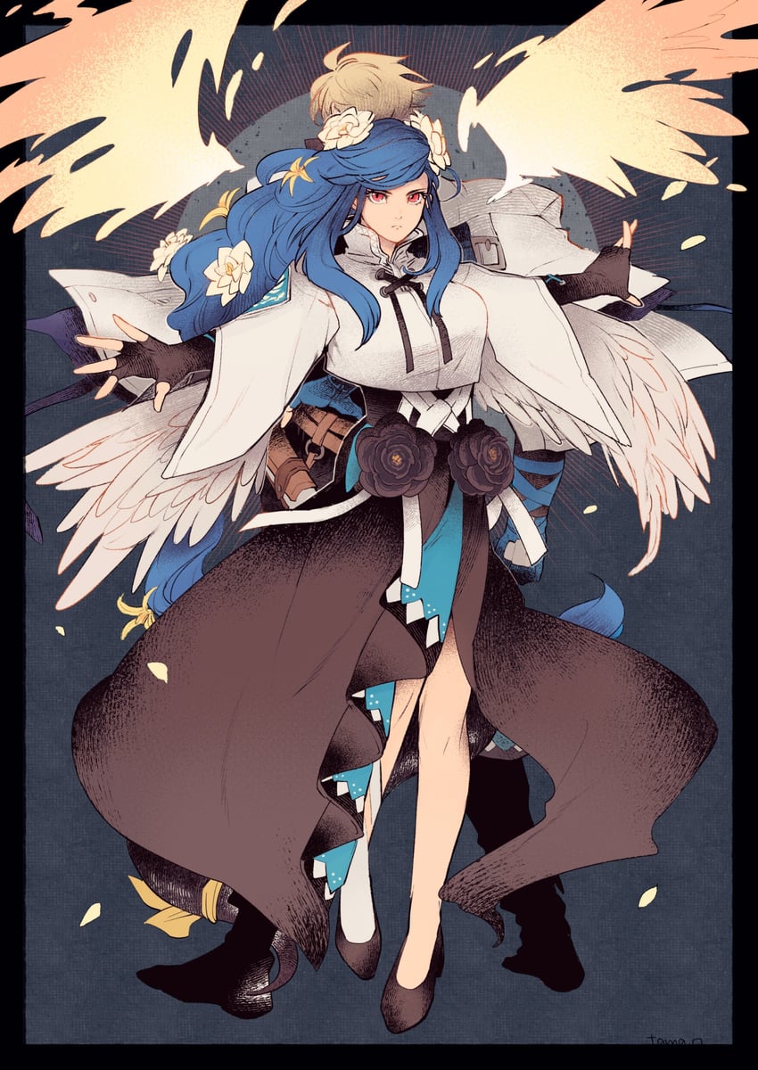 dizzy, ky kiske, and queen dizzy (guilty gear and 1 more) drawn by 1_ssmk