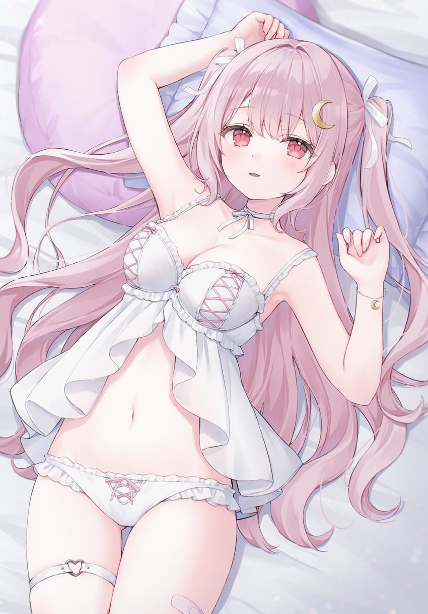tsukinose chia (indie virtual youtuber) drawn by shano_hiyori