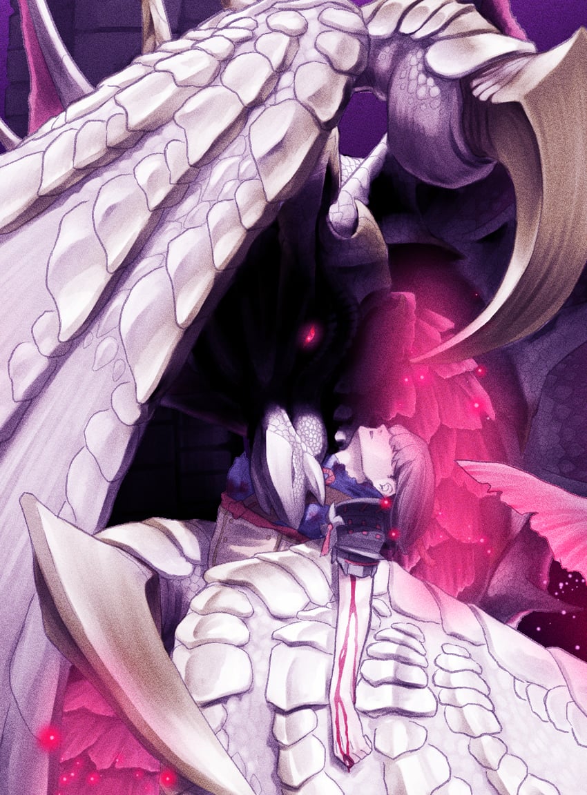 monster hunter and malzeno (monster hunter) drawn by nemaki_(nemaki87456)