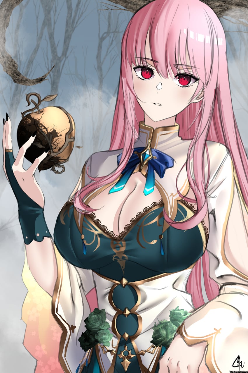 mori calliope and ceres fauna (hololive and 1 more) drawn by chu-e