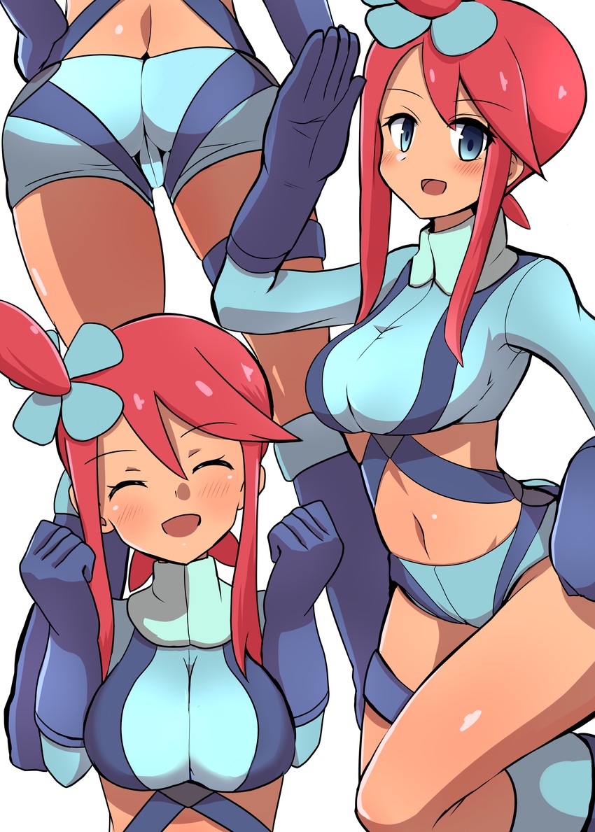 skyla (pokemon and 1 more) drawn by asyura_kumo