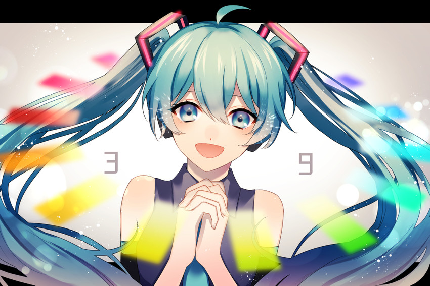 hatsune miku (vocaloid and 1 more) drawn by umeno_shii