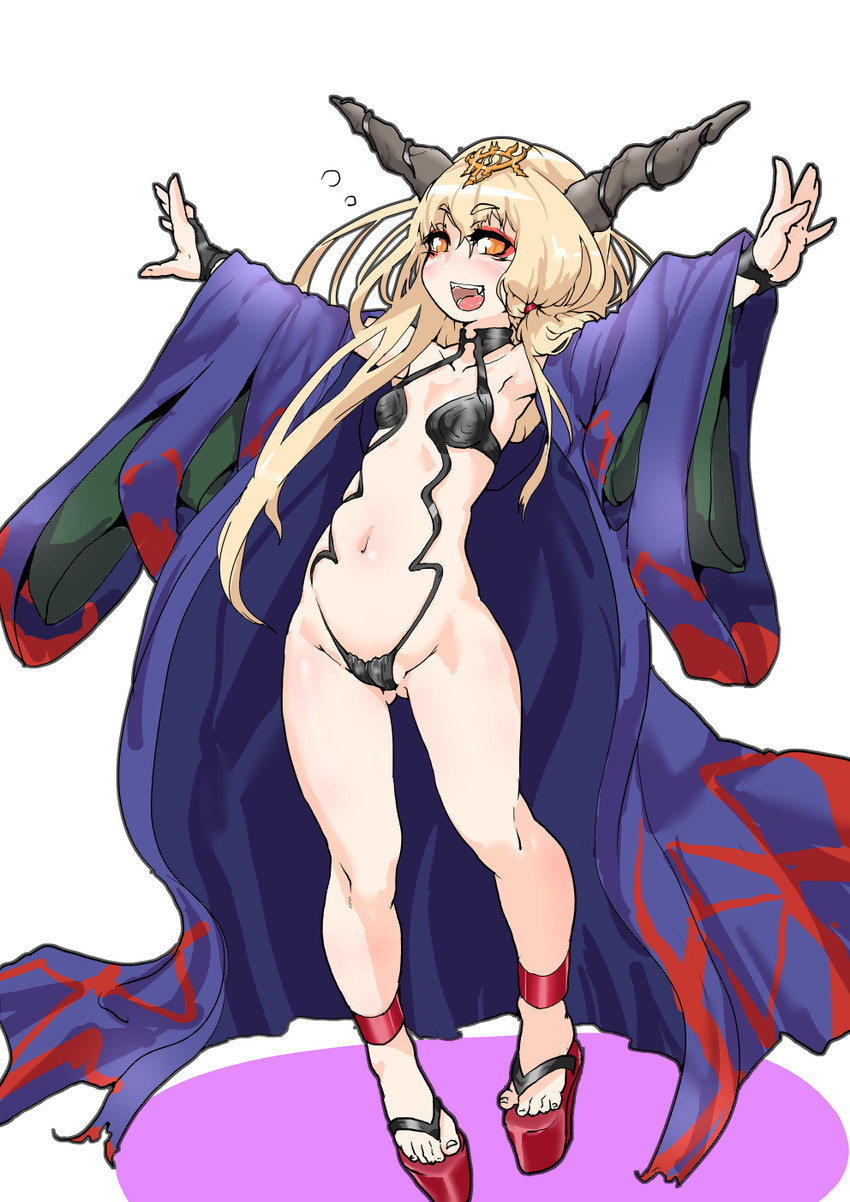 ibuki suika and shuten douji (touhou and 2 more) drawn by mersoleil03
