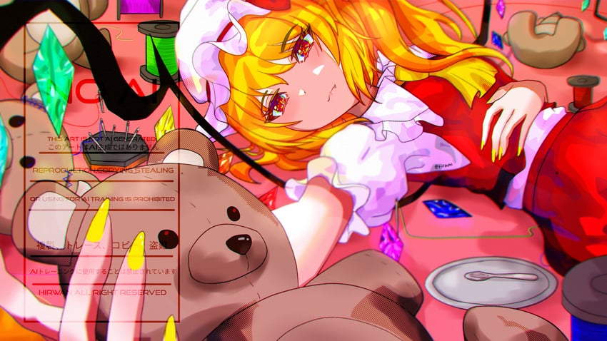 flandre scarlet (touhou and 1 more) drawn by hirwannew