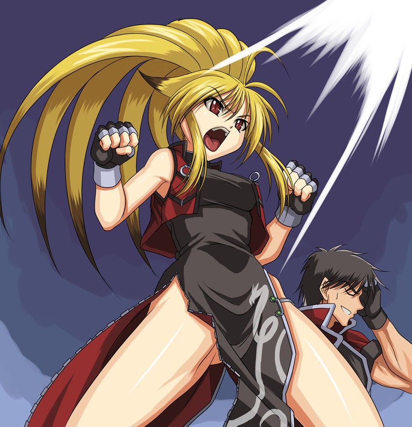 xiaomu and arisu reiji (namco x capcom) drawn by syunzou