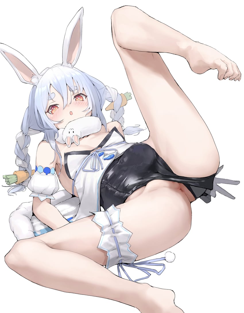 usada pekora and don-chan (hololive) drawn by mitsuru_(uramitsuru1206)