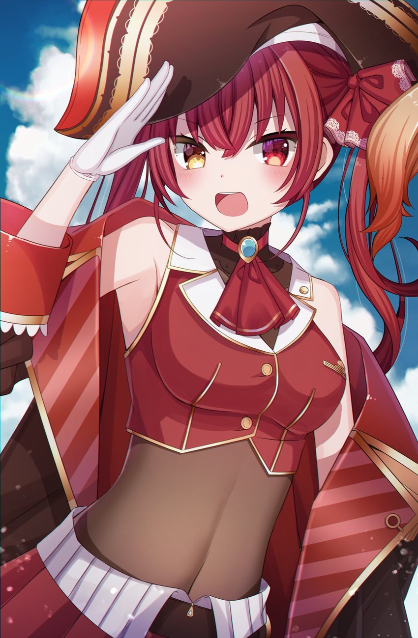houshou marine (hololive) drawn by sapphire_(sapphire25252)