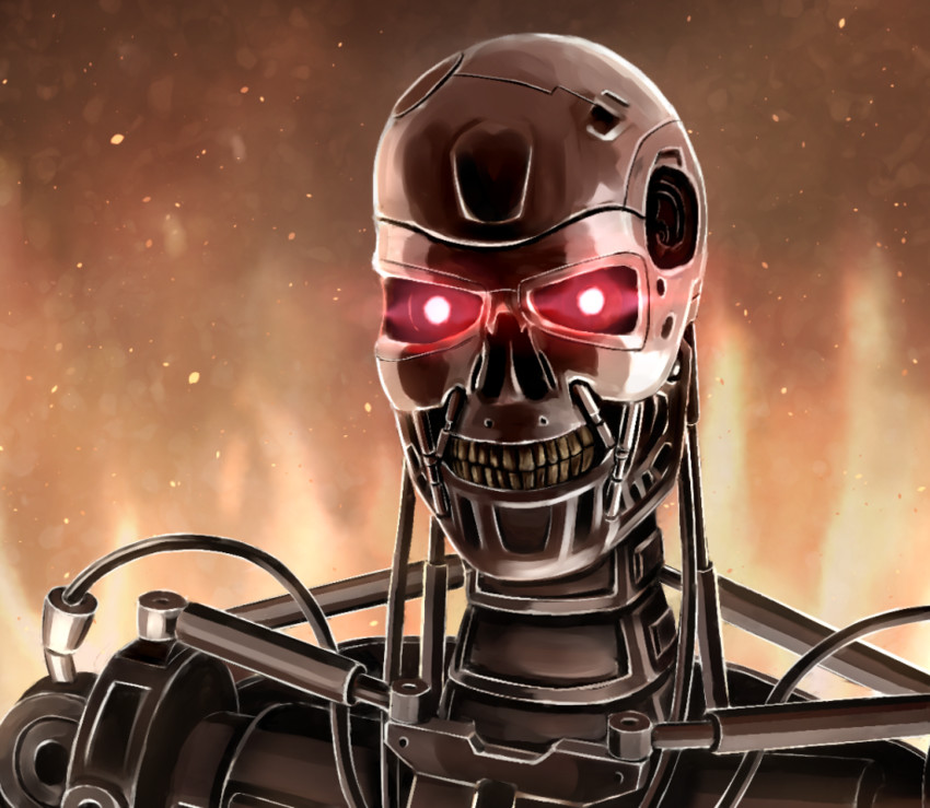 t-800 (terminator and 1 more) drawn by programman