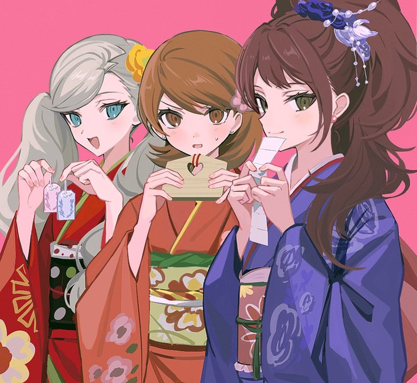 kujikawa rise, takamaki anne, and takeba yukari (persona and 3 more) drawn by pswlv05
