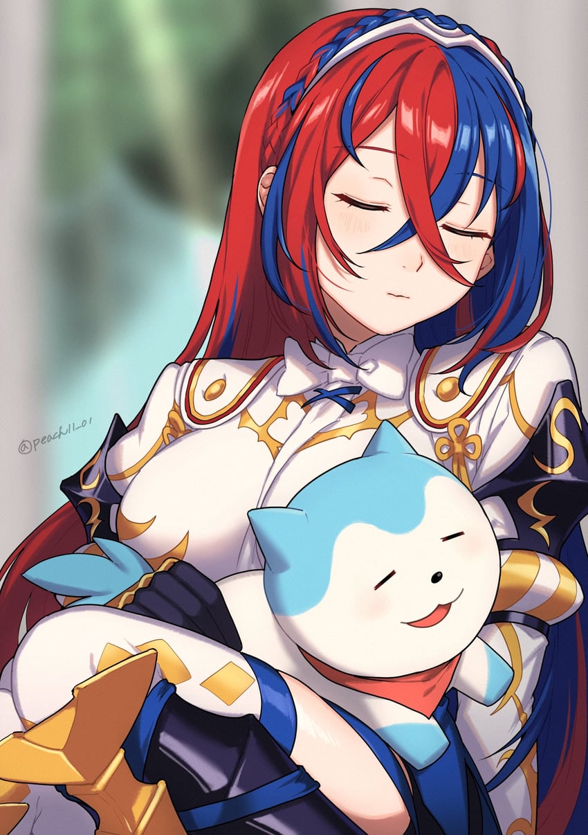 female alear and sommie (fire emblem and 1 more) drawn by shamu_(peach11_01)