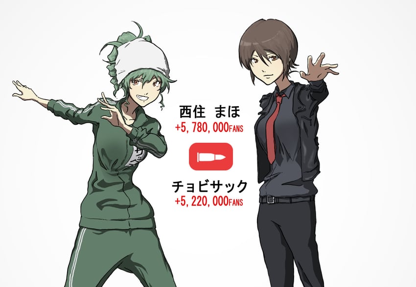 nishizumi maho and anchovy (girls und panzer and 1 more) drawn by run_the_9tails