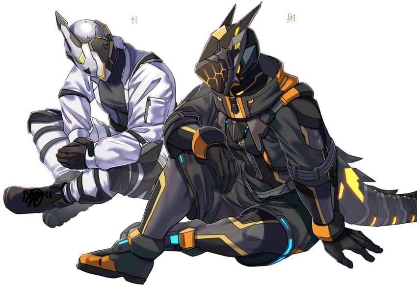 protagonist (phantasy star and 1 more) drawn by hakidashi_11