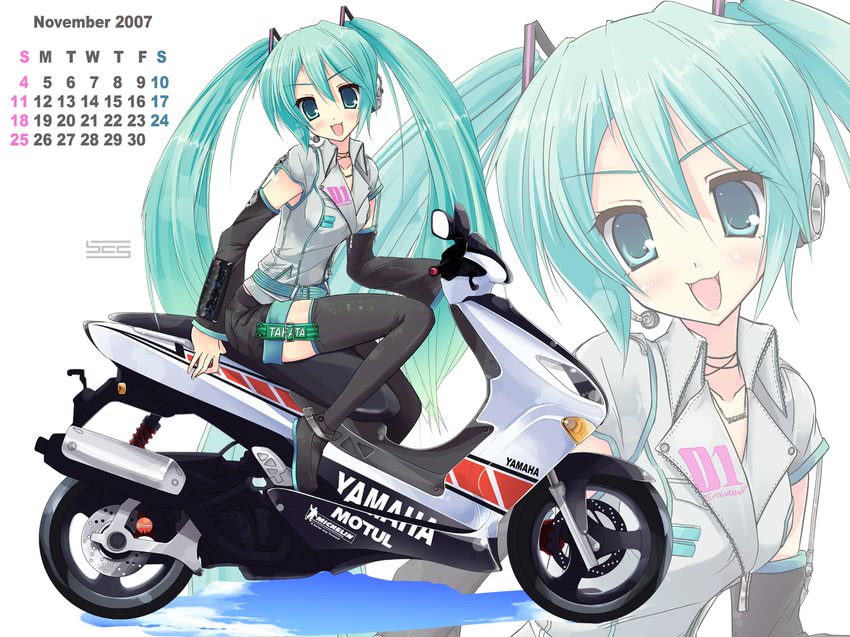 hatsune miku and michelin man (vocaloid and 2 more) drawn by ayase_hikaru