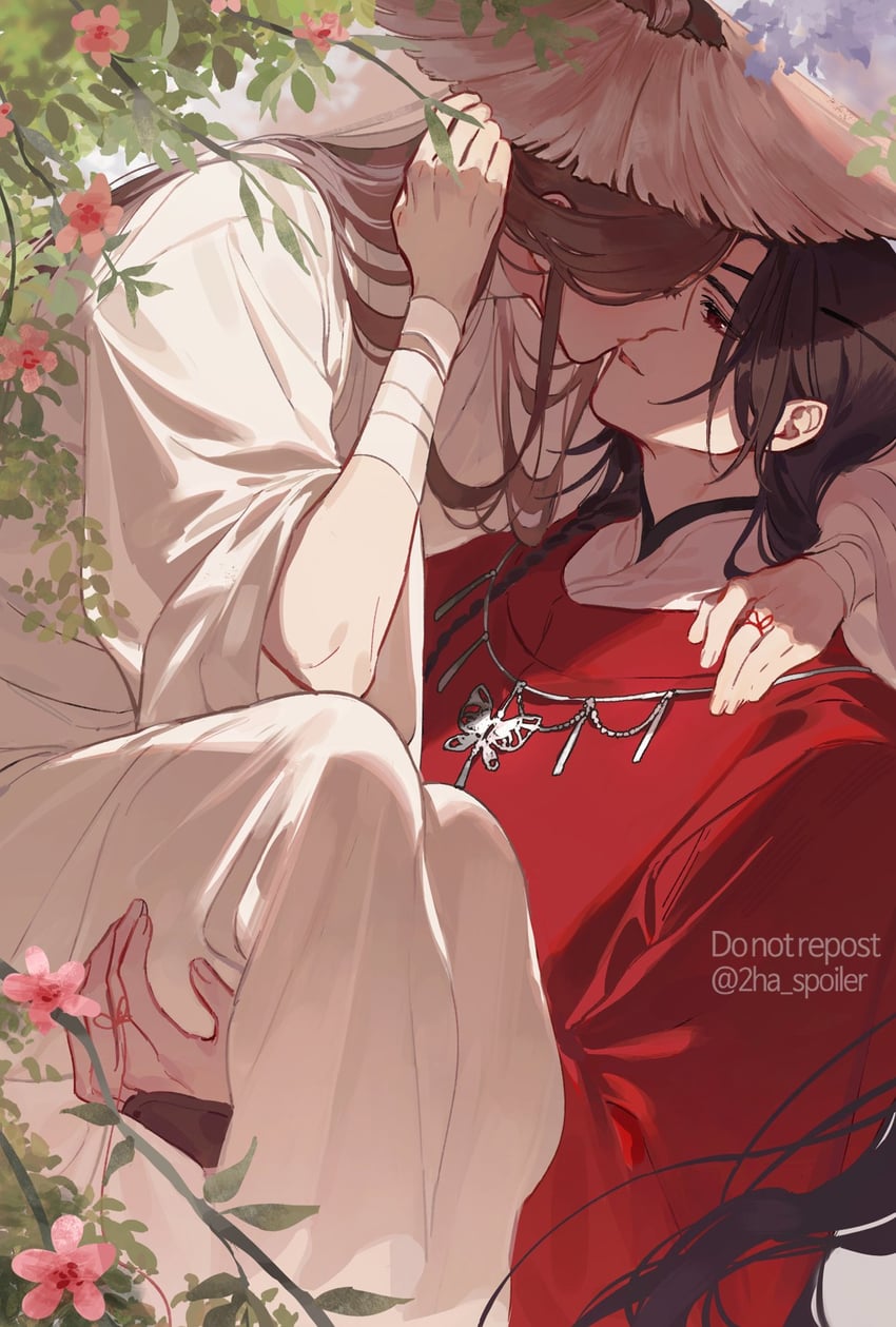 xie lian and hua cheng (tianguan cifu) drawn by galbae