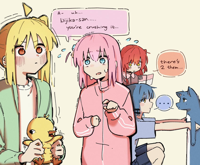 gotoh hitori, kita ikuyo, ijichi nijika, and yamada ryo (bocchi the rock!) drawn by machuuu68