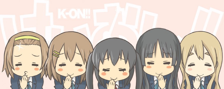 akiyama mio, nakano azusa, hirasawa yui, tainaka ritsu, and kotobuki tsumugi (k-on!) drawn by sasaki_sakichi