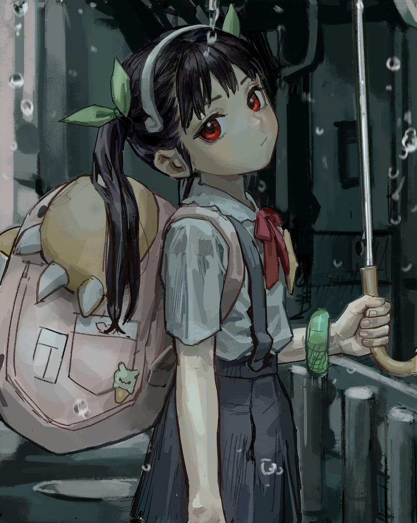 hachikuji mayoi (monogatari and 1 more) drawn by solipsist