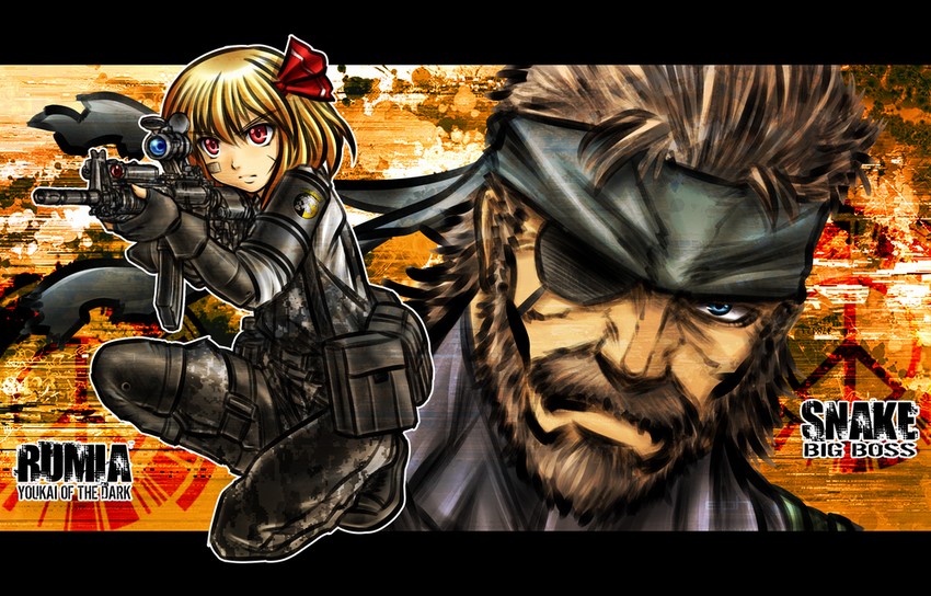 rumia and big boss (touhou and 2 more) drawn by five-seven_(0verlimits)