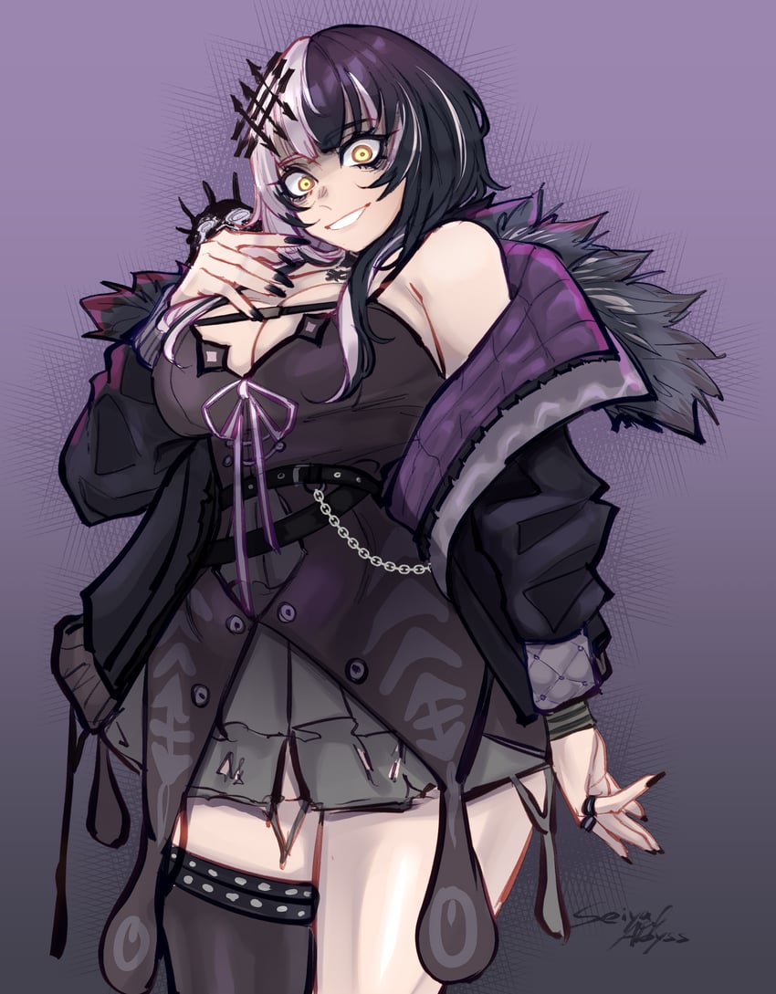 shiori novella and yorick (hololive and 1 more) drawn by seiyaofabyss