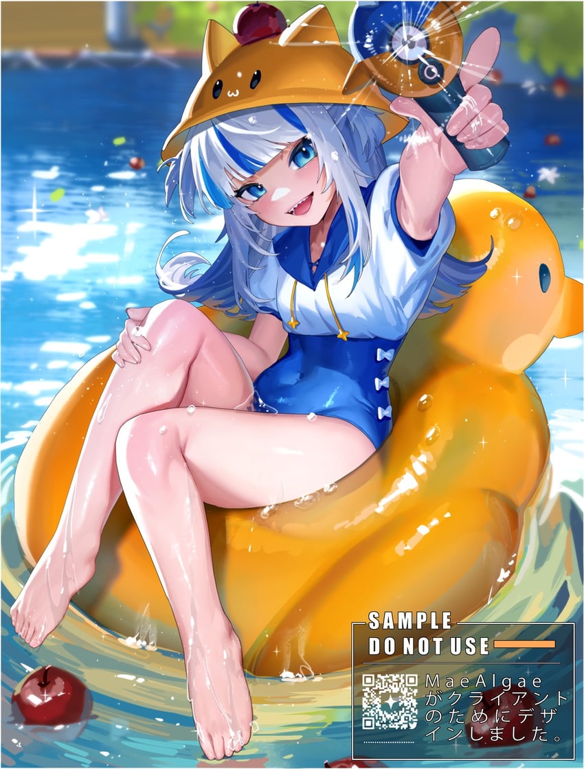 gawr gura (hololive and 1 more) drawn by mae_algae